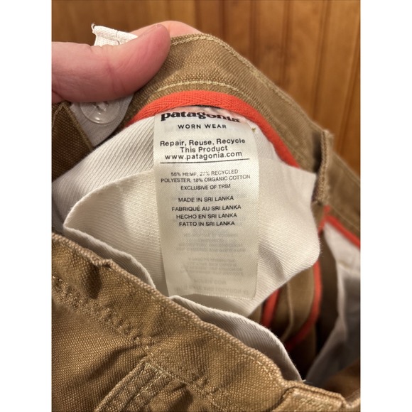 Patagonia kids wornwear Hemp organic cotton work pants medium - Picture 7 of 16